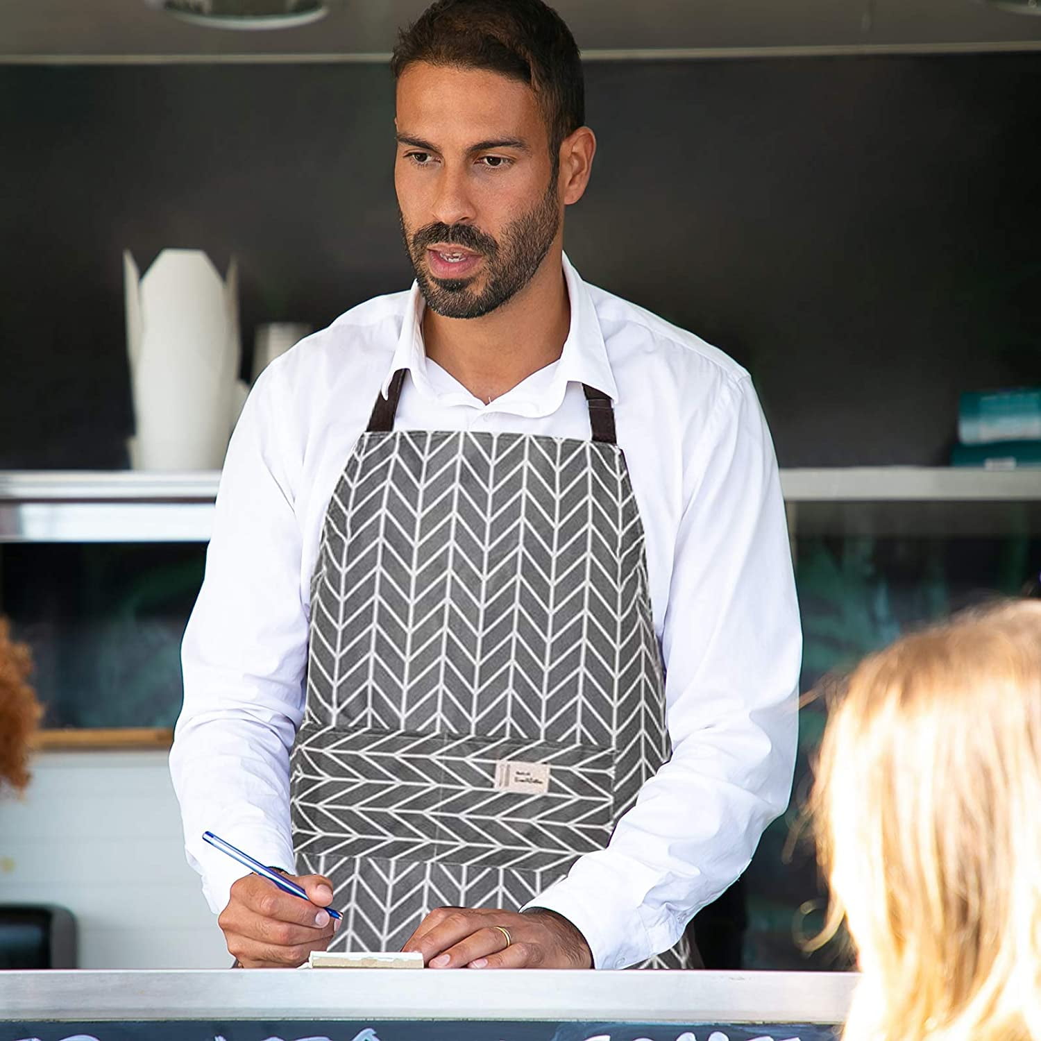 Women Kitchen Bib Washable Adult Chef BBQ Cooking Baking Party Restaurant Aprons Women Kitchen Bib Washable Adult Chef BBQ Cooking Baking Party Restaurant Aprons